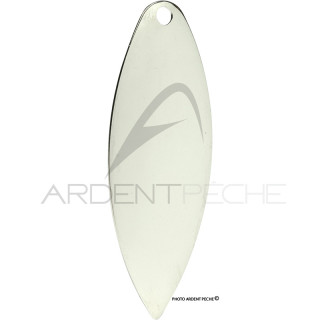 Silver W Willow Blade - spinner making - Ardent Pêche