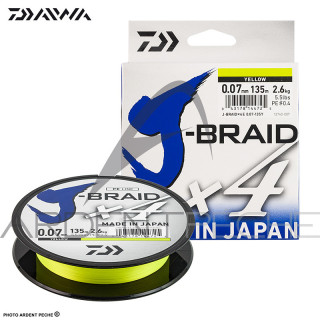 Trecciati DAIWA J Braid X4 giallo 135m