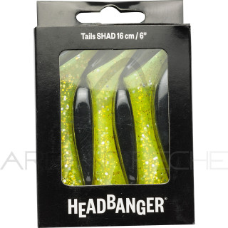 Leurre di superficie HEADBANGER Coda di ricambio shad 16 cm