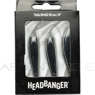 Leurre di superficie HEADBANGER Coda di ricambio shad 16 cm