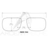 Clip-on glasses COCOONS polarising rectangle FLIP-UP yellow