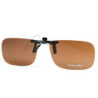 COCOONS Polarized Clip-On Glasses Rectangle FLIP-UP Copper