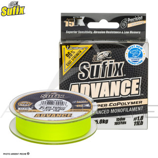 SUFIX Advance G2 yellow nylon line 150m