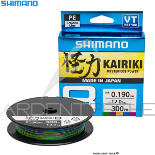 Tresse SHIMANO Kairiki SX8 Multicolore 300m