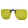 Clip occhiali COCOONS polarizzanti quadrato FLIP-UP giallo