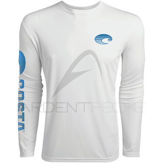 T-Shirt Long Sleeve COSTA DEL MAR Technical Crew White