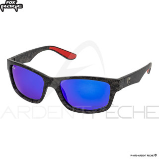 FOX RAGE Camo/Blue Mirror Finish/Grey Lenses Polarized Sunglasses NSN004