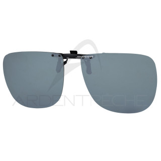 Clip occhiali COCOONS polarizzati quadrato FLIP-UP Silver