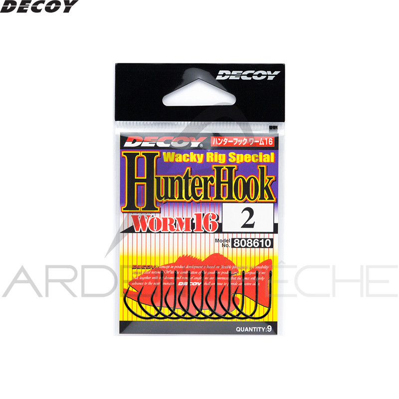 Simple Decoy Hameçon simple DECOY Worm 16 Hunter hook