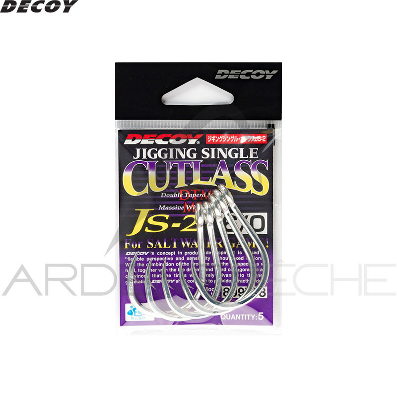 Simple Decoy Hameçon simple DECOY JS-2 Jigging single cutlass