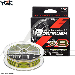 Treccia YGK Bornrush WX8 PE Rubber Custom 200m