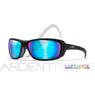 Occhiali polarizzati WILEY X Wave captivate Blue mirror Matte black frame