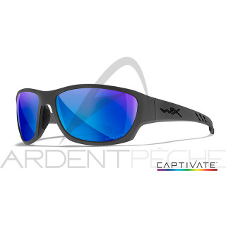 Polarised Sunglasses WILEY X Climb Captivate Blue Mirror Matte Grey Frame