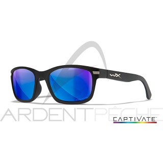 WILEY X Helix Captivate Blue Mirror Matte Black Frame polarized sunglasses
