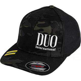 DUO Flexfit multicamo black Cap