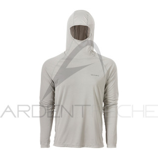 Grundéns UPF 50 Solstrale Hoody Metal Top - Ardent Pêche