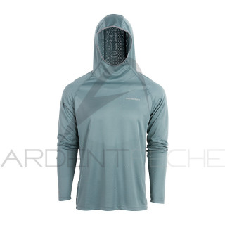 Grundéns UPF 50 Solstrale Pro Hoody Quarry Top - Ardent Pêche