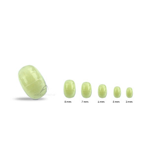 Perla plastica fosfo ovale