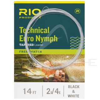 Leader RIO Technical Euro Nymph 14´ (4.30m) Black/White