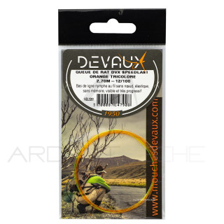 Bas de ligne DEVAUX Queue de rat Speedlast orange tricolore 2,70 m