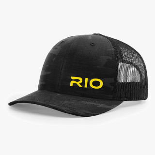 Cap RIO Logo Mesh Back Black Camo