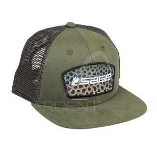 Cappellino SAGE Patch Trucker Green Brown Trout