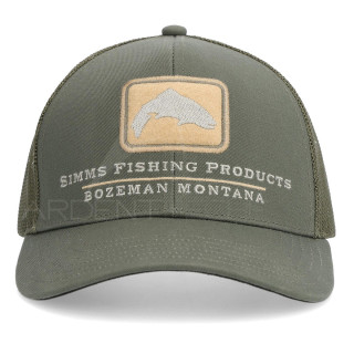 SIMMS Double Haul Icon Trucker Smokey Olive Cap