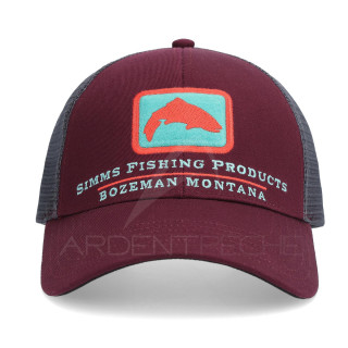 Cappellino SIMMS Single Haul Small Fit Trucker Mulberry