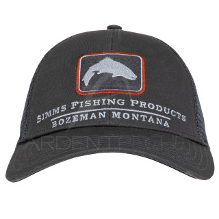 Cap SIMMS Trout Icon Trucker Carbon