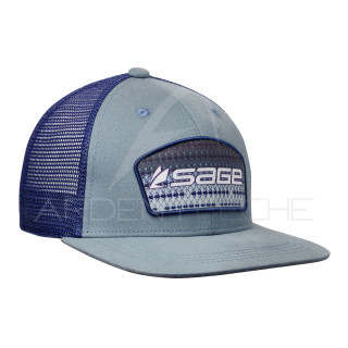 SAGE Patch Trucker Blue Cap
