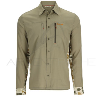 Shirt SIMMS Intruder Bicomp Stone Ghost Camo Stone