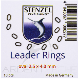 STENZEL Oval Black Tippet Rings 2.5 x 4 mm