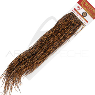 1/2 saddle WHITING bronze dyed march brown