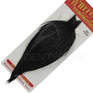 WHITING Pro grade dyed Black rooster necks