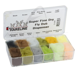 Dubbing Super Fine dispenser box 12 colors