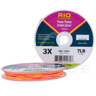 Fili nylon RIO 2 Tone Indicator rosa/giallo 27 m