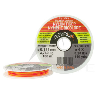 DEVAUX Tiger Nymph Red/Yellow Two-Tone Nylon Lines