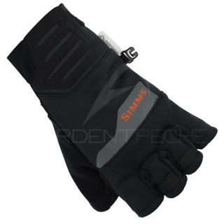 Gloves SIMMS Windstopper Half-Finger Glove Black