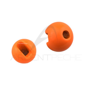 Bidoz Slotted Tungsten Bead Orange
