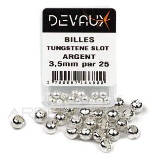 DEVAUX SLOT Tungsten Bead silver