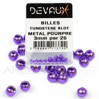 DEVAUX SLOT Tungsten Bead purple metal