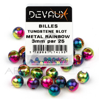 DEVAUX SLOT Tungsten Bead metal rainbow