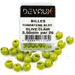 DEVAUX SLOT Tungsten Bead light olive