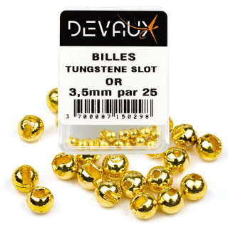 DEVAUX Tungsten SLOT Bead gold