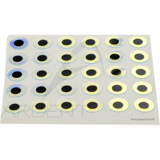 Occhi piatti adesivi super pearl