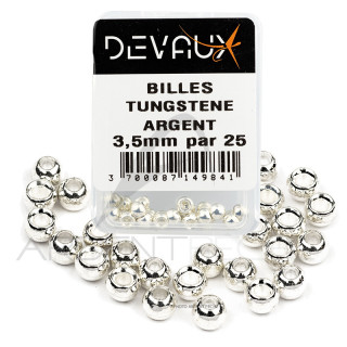 Tungsten Bead DEVAUX Silver
