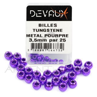 DEVAUX Tungsten Bead purple metal