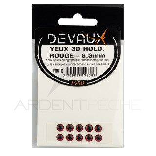 Occhi 3D DEVAUX Holo rosso