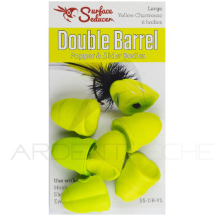Double Popper Head Yellow Chartreuse
