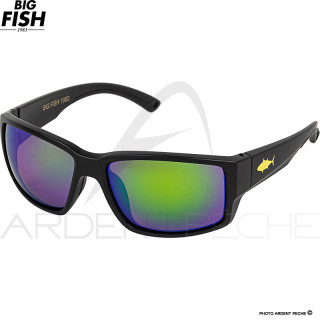 Occhiali polarizzati BIG FISH 1983 The mask Tuna green blue iridium Mat black